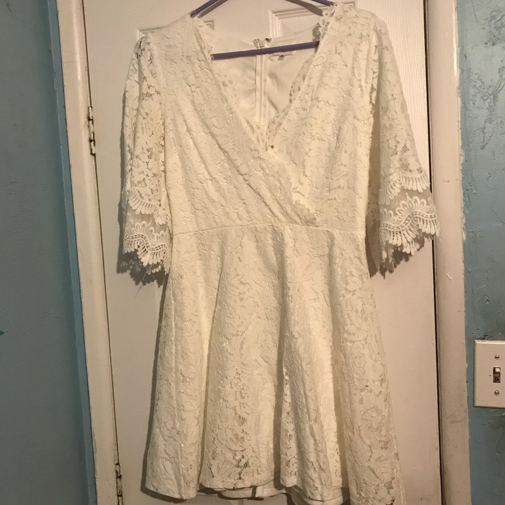 White lace Vici dolls dress